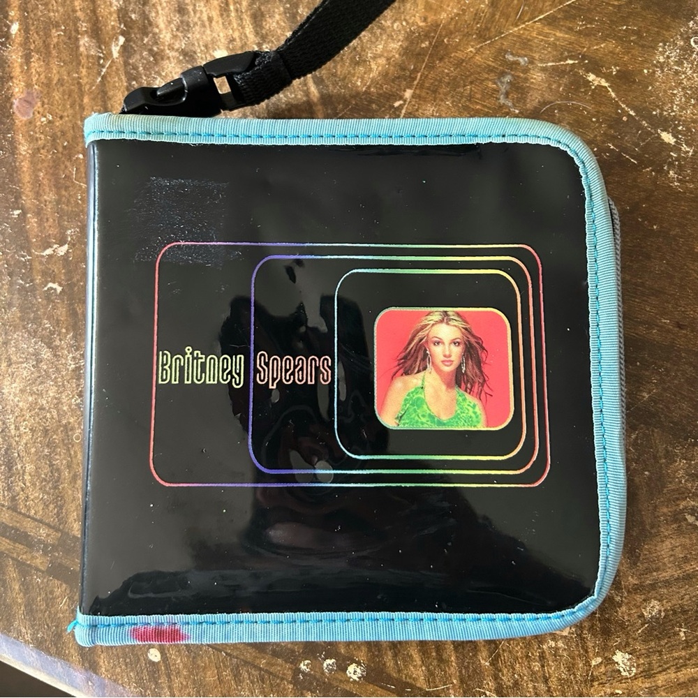 Vintage Britney Spears CD Case with Blue Trim